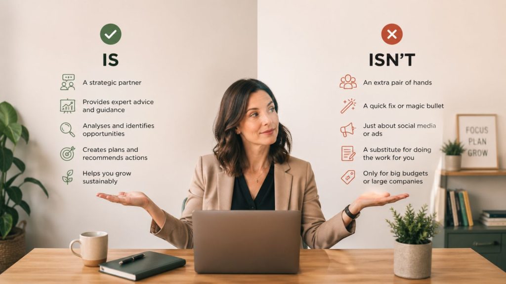 What a Marketing Consultant Is (And Isn't) for small business marketing