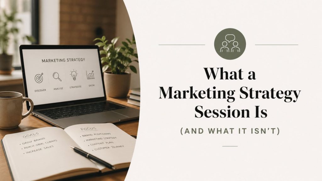 What a Marketing Strategy Session Is (And What It Isn't) for small business marketing