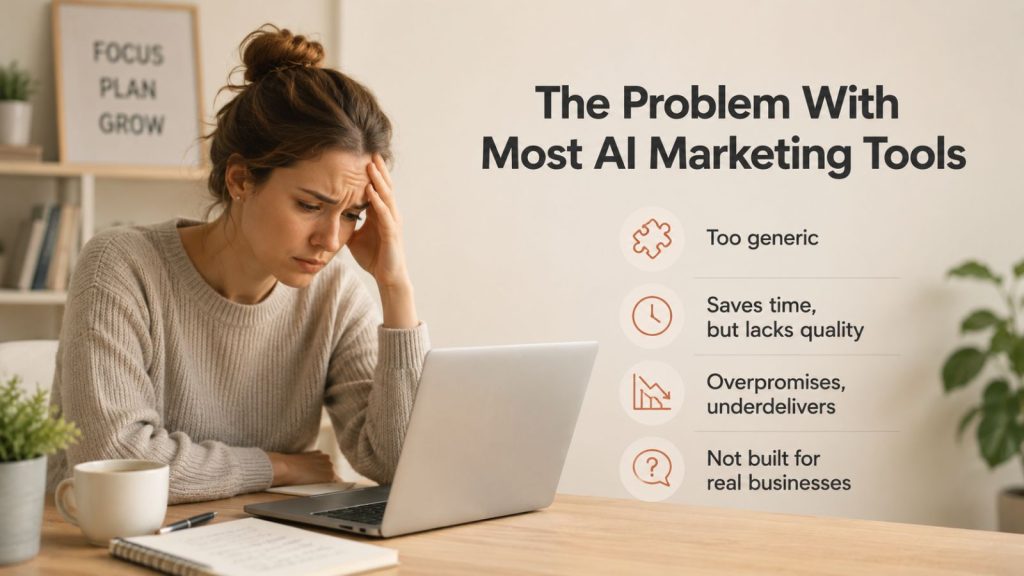 The Problem With Most AI Marketing Tools for small business marketing