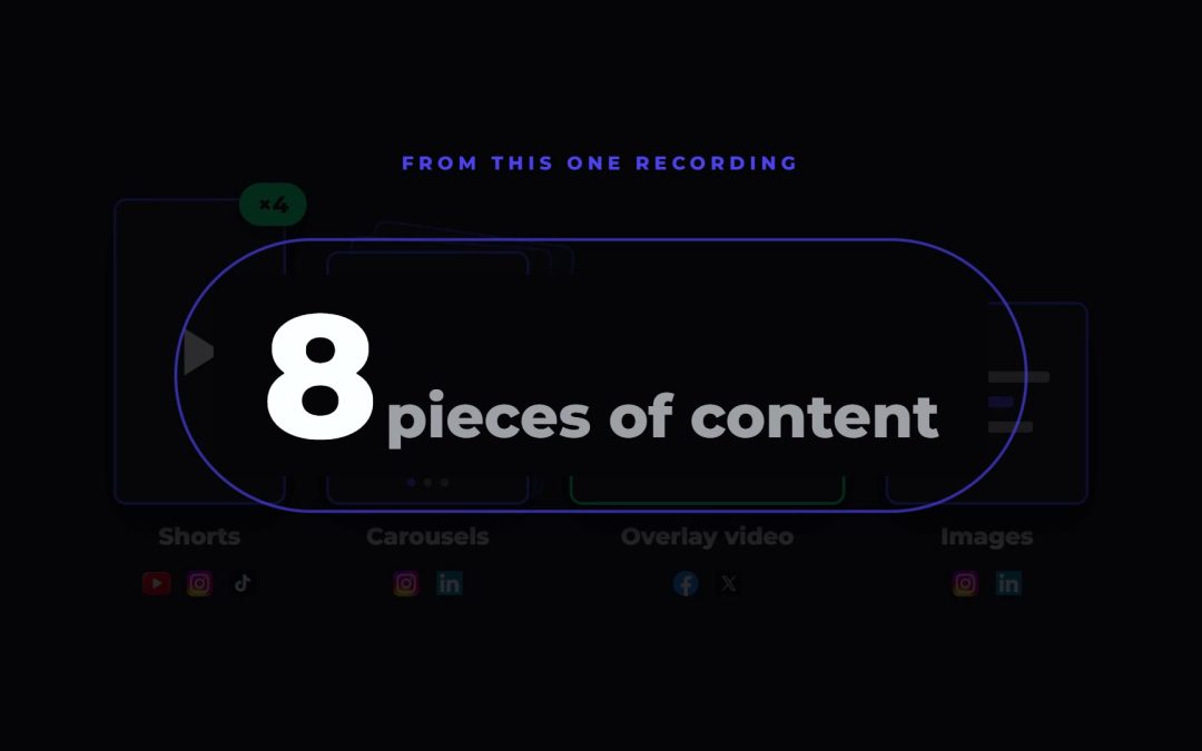 How to Repurpose One Recording Into a Month of Content